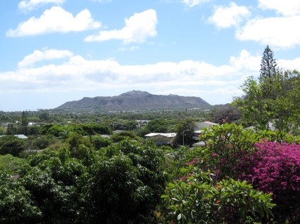 View of Diamond Head crater